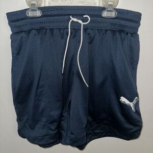 Puma Women's Foundation Basketball Draw String Shorts Sz S Blue NWT MSRP $40